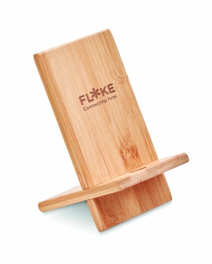 Logotrade promotional giveaway image of: Bamboo phone stand/ holder WHIPPY
