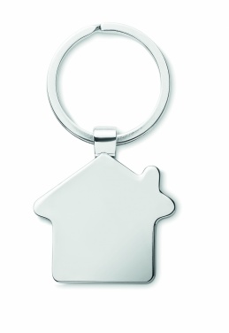 Logo trade promotional products picture of: House key ring metal bamboo NORDIC