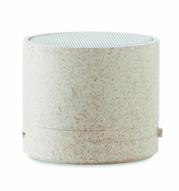 Logo trade business gifts image of: 3W speaker in wheat straw/ABS