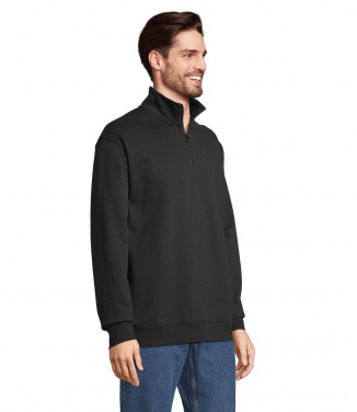 Logo trade promotional gift photo of: CONRAD Sweat Zip Collar