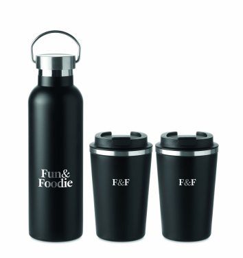 Logotrade promotional gift picture of: Stainless steel double wall set