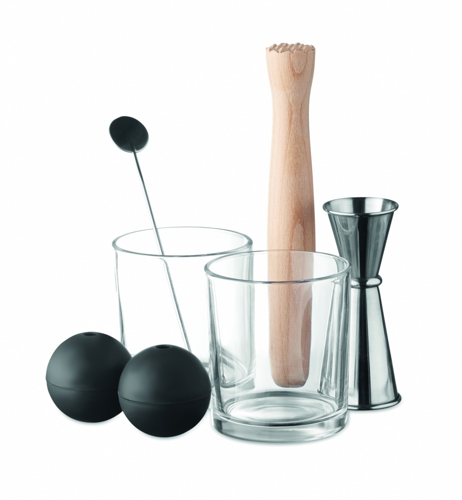 Logo trade promotional gifts picture of: Set of 7 pieces cocktail set