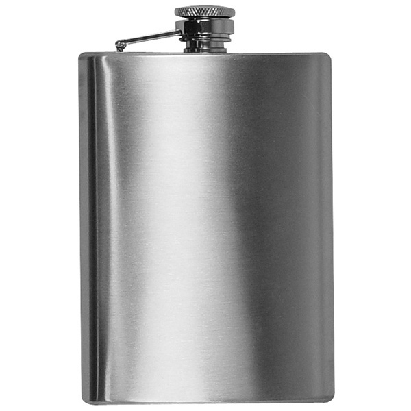 Logo trade promotional gifts picture of: Stainless steel hip flask KANSAS CITY 237 ml