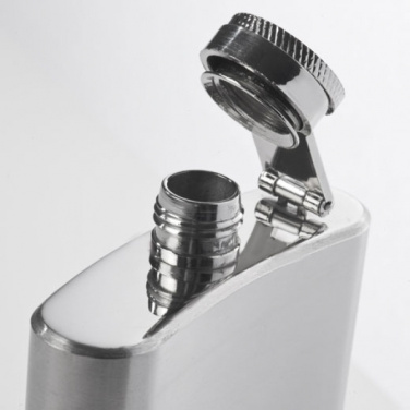 Logo trade corporate gifts picture of: Stainless steel hip flask FRESNO 104 ml