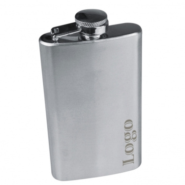 Logotrade promotional product picture of: Stainless steel hip flask FRESNO 104 ml