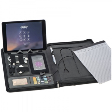 Logo trade corporate gift photo of: A4 folder with power bank Elda