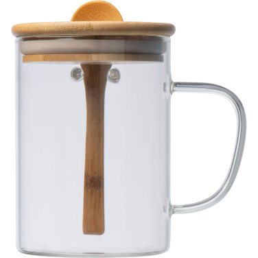 Logo trade promotional items picture of: Glass mug JACKSON 420 ml
