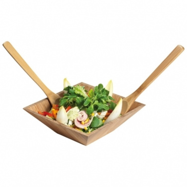 Logo trade promotional giveaways picture of: Bamboo salad servers CAPUA
