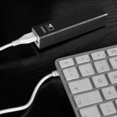 Logo trade promotional products picture of: Metal power bank PORT HOPE 2200mAh