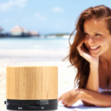 Logotrade promotional product picture of: Bamboo bluetooth speaker FLEEDWOOD