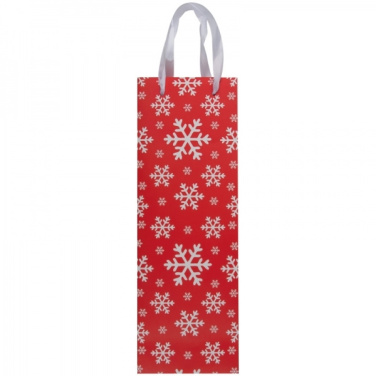 Logo trade corporate gifts picture of: Wine bag in Christmas design LAPLAND