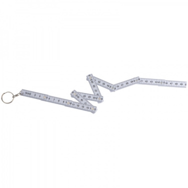 Logo trade promotional giveaways image of: Keyring with 0,5m ruler