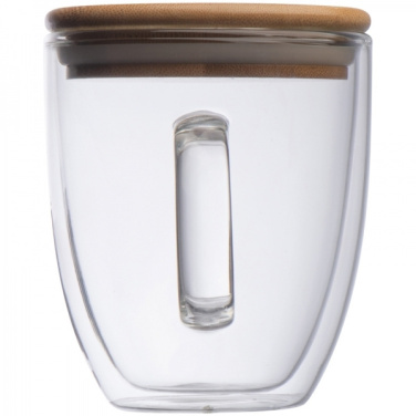 Logotrade promotional items photo of: Double-walled glass cup GERTHE 350 ml