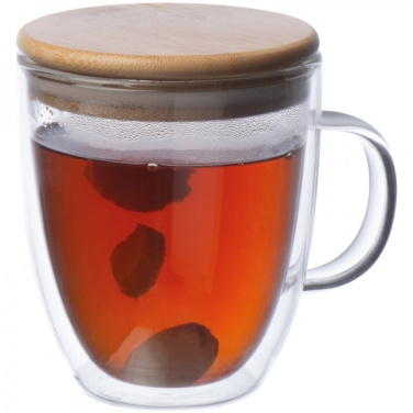 Logotrade corporate gifts photo of: Double-walled glass cup GERTHE 350 ml