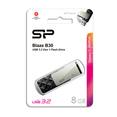 Logo trade promotional items image of: Pendrive Silicon Power Blaze B30 3.1