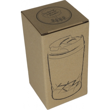 Logo trade promotional gifts picture of: Stainless steel mug with lid ROMA 250 ml
