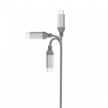 Logotrade promotional item image of: Nylon data transfer cable LK30 Type - C Quick Charge 3.0