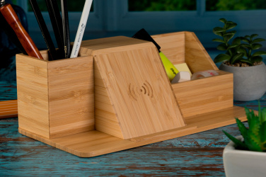 Logo trade promotional merchandise photo of: Desk organizer LUBLIN