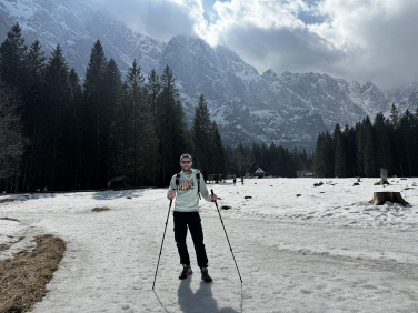 Logotrade promotional product image of: Trekking poles DENALI Schwarzwolf