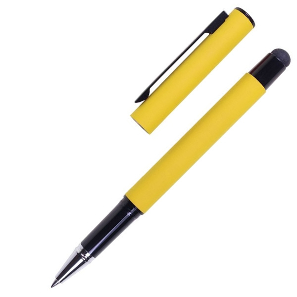 Logo trade promotional product photo of: Roller touch pen, soft touch CELEBRATION Pierre Cardin