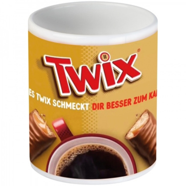 Logo trade promotional merchandise photo of: Classic coffee mug for allover print VIESTE 300 ml