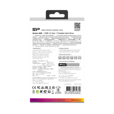 Logotrade corporate gift image of: Hard Disc Silicon Power Armor A30 1TB