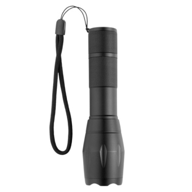 Logotrade promotional merchandise picture of: Flashlight DELGADA Schwarzwolf