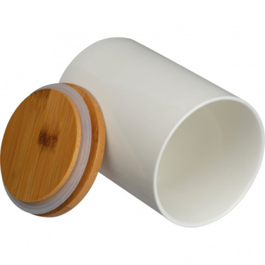 Logo trade promotional products image of: Ceramic jar NIJMEGEN 750 ml