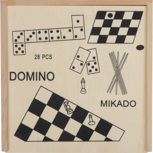 Logotrade promotional merchandise image of: Wooden game collection RIGA