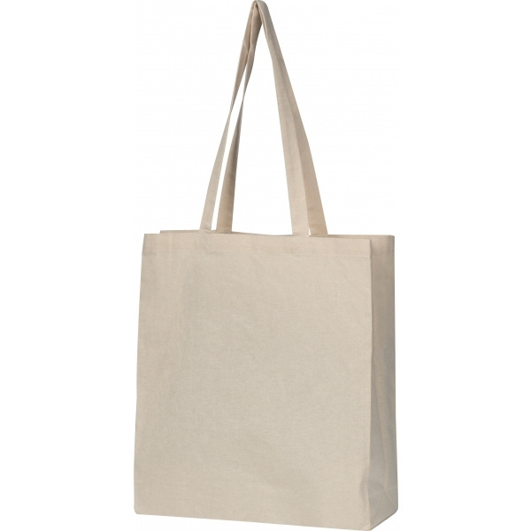 Logo trade promotional items picture of: Organic cotton bag with bottom fold INNSBRUCK