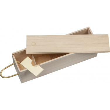 Logo trade promotional products image of: Wine box DAVENPORT