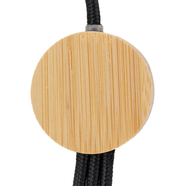 Logotrade promotional gift picture of: 3-in-1 cable with elighted logo in a wooden casing, LH-ZMU06