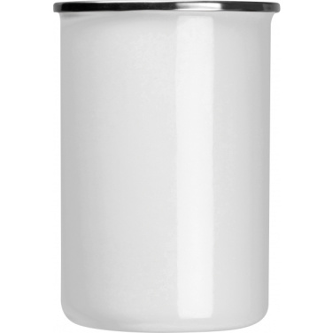 Logo trade promotional gift photo of: Enamel cup Adelaine
