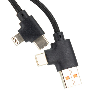 Logo trade promotional products picture of: 4in1 long wooden cable with elighted logo for engraving