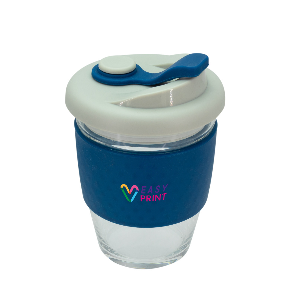 Logo trade corporate gifts picture of: Glass coffee cup 340 ml