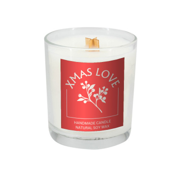 Logo trade corporate gifts image of: Soy candle 190g Christmas love
