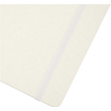 Logotrade promotional giveaway image of: Bass A5 recycled hard cover notebook with lined pages