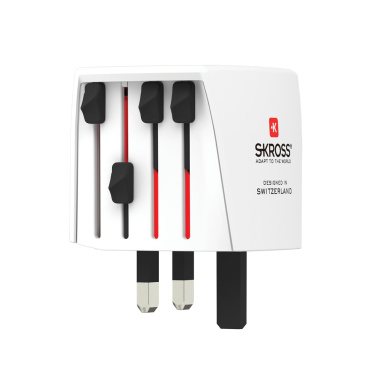 Logo trade promotional products image of: SKROSS World Travel Adapter MUV Micro