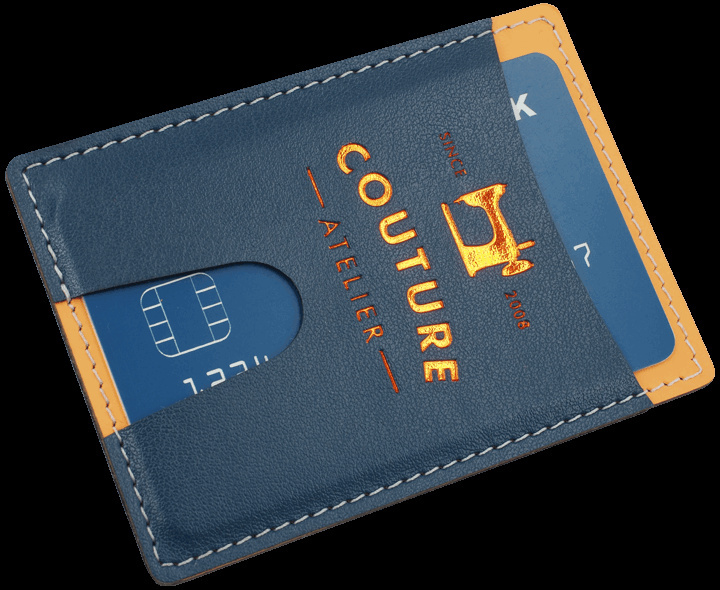 Logo trade corporate gifts image of: Credit card holder 544119
