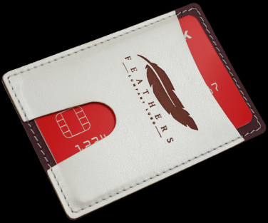 Logo trade promotional items image of: Credit card holder 544119