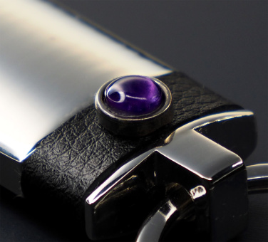 Logo trade promotional merchandise image of: Amethyst Keyring 1296095