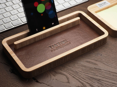 Logo trade promotional merchandise picture of: Wooden desk organiser 1852292