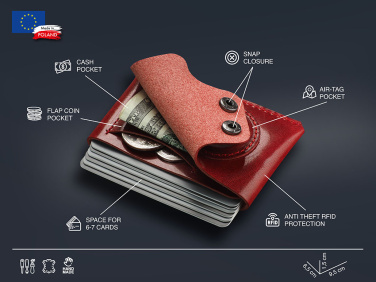Logo trade promotional gifts image of: Wallet with AirTag holder 1936141