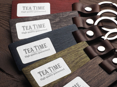 Logo trade advertising product photo of: Wooden keyring 1853121