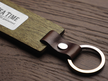 Logo trade corporate gift photo of: Wooden keyring 1853121