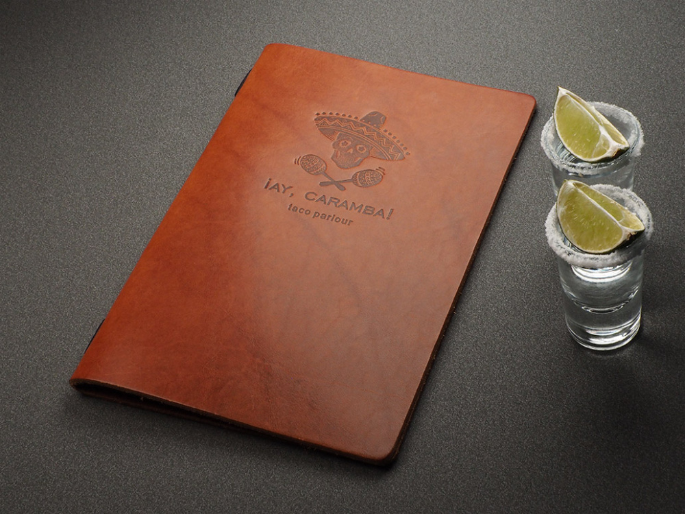 Logo trade promotional merchandise photo of: Menu cover Ambiente 1181141