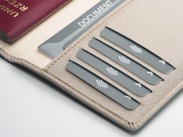 Logo trade promotional merchandise image of: RFID passport case 1301113