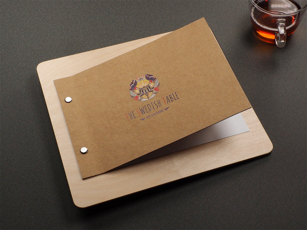 Logo trade promotional items image of: Menu cover 1211121