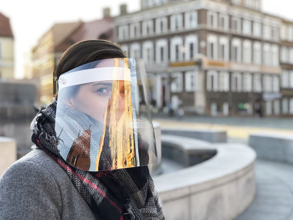 Logotrade corporate gift picture of: TEMIDA tilting face shield 1424162