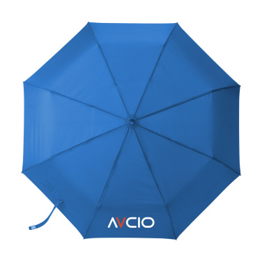 Logo trade corporate gifts picture of: Michigan foldable RCS RPET umbrella 21 inch